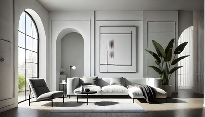Sophisticated Urban Loft with Artwork