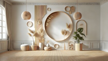 Luxurious Space with Gold Highlights