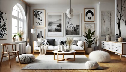Bright Living Room with Large Windows