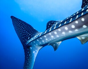 Whale Shark Caudal Fin and Body Detail