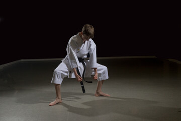 Teenage Male Karate Black Belt