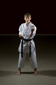 Teenage Male Karate Black Belt