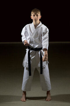 Teenage Male Karate Black Belt