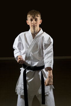 Teenage Male Karate Black Belt