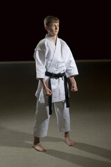 Teenage Male Karate Black Belt