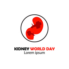 WORLD KIDNEY DAY VECTOR ILLUSTRATION