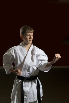 Teenage Male Karate Black Belt