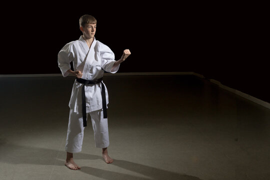 Teenage Male Karate Black Belt