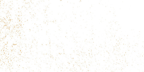 Doted and confetti golden glitter on transparent background. Shiny glittering dust. Gold glitter sparkle confetti that floats down falling. Vector illustration.