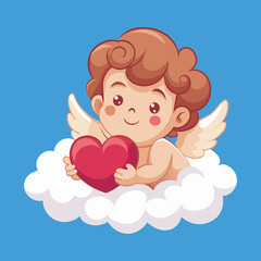 Happy Valentine Day cute baby heart love 