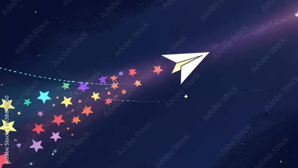 Poster galactic sparkle every movement of the sparkling cursor illuminates a trail of vibrant stars each on