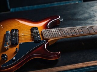 acoustic guitar close up