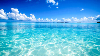 Tranquil body of water under a clear blue sky during the daytime