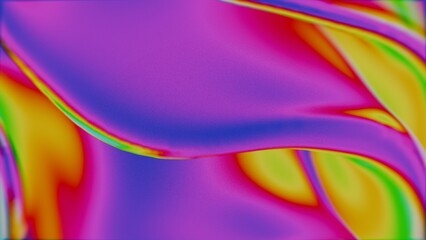 Psychedelic Abstract Flow with Vivid Rainbow Colors and Fluid Patterns