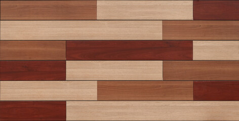 Panoramic wood texture background in reddish, brown, and beige colors