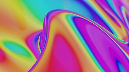 Colorful Fluid Gradient with Smooth Swirling Lines