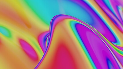 Colorful Fluid Gradient with Smooth Swirling Lines