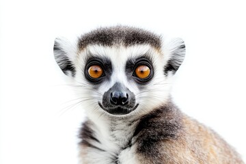 Fototapeta premium Adorable Ring-tailed Lemur Close-up