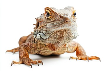 Obraz premium Close-up of a vibrant iguana