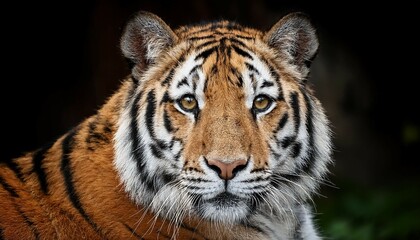 Obraz premium close up view portrait of a siberian tiger