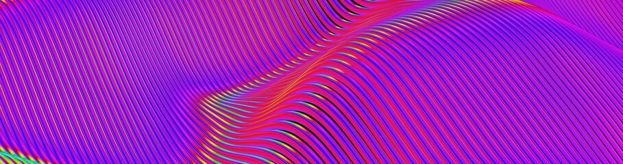 Obraz premium Vibrant Abstract Lines Creating Colorful Wavy Patterns