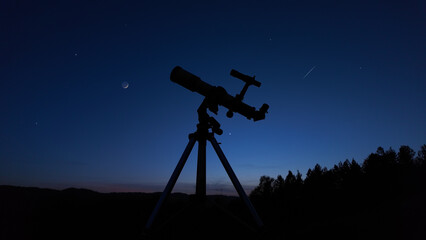 Astronomical telescope for observing stars, planets, Moon and other celestial objects.
