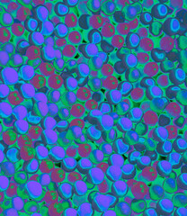 abstract full frame pink green purple fun candy party modern art geometric circle background