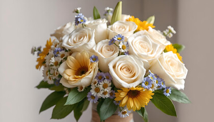 wedding bouquet on a table