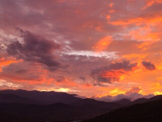 Sunset Andes Cloudscape