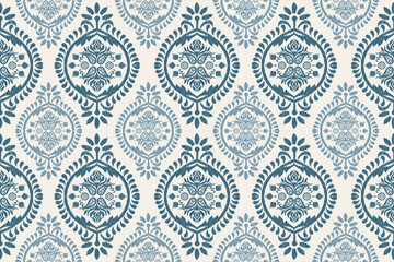 Motifs African boho paisley Floral Ikat pattern embroidery border. Ethnic ikat floral Ethnic Indian Pattern Ikat pattern Ethnic Pattern.Border Indian floral Aztec embroidery border seamless patterns.