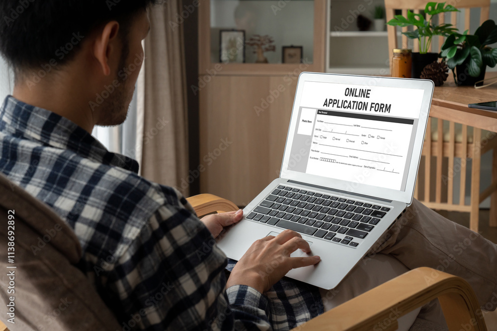Aufkleber online application form for modish registration on the internet website