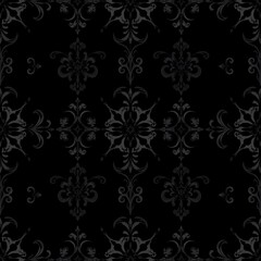 Obraz premium Dark Elegance Damask Pattern 