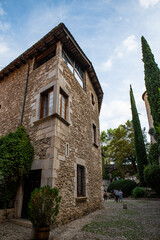 Fototapeta premium Along the streets and parks of Girona, Catalonia. Spain.