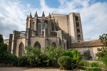 Fototapeta premium Girona Cathedral, Catalonia. Spain.