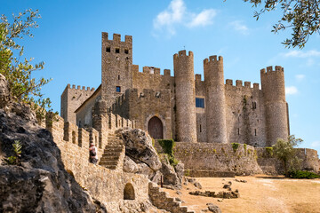 Obidos, Portugal. Europe. Ancient castle / fortress built in 713