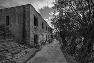 historic buildings on spinalonga island