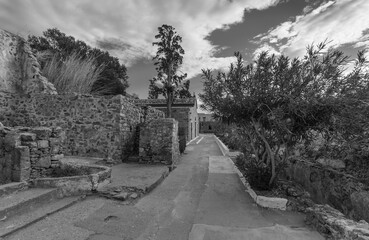 historic buildings on spinalonga island