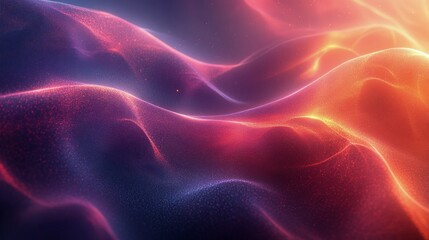 Fototapeta premium Colorful abstract waves create a vibrant visual experience with flowing textures