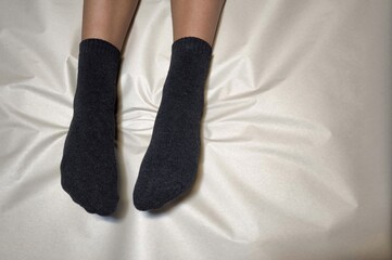 legs in black stockings