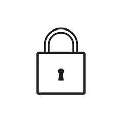 lock line icon