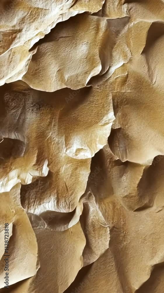 Poster textured surface of layered natural stone displaying intricate patterns and warm tones