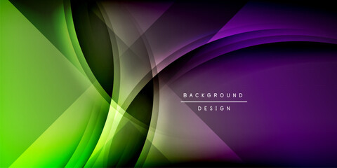 Expressive poster with shadow lines. Features technology, minimalist, and business themes, bright vibrant color schemes