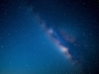 Fototapeta premium A mesmerizing view of a starry night sky filled with twinkling stars and galaxies, milky way, nature, nighttime