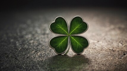 Lucky four, three clover shamrock leaf icon. 4 leaf leafed clover, green color. a symbol of good luck charm icon, Ireland or luck of the Irish shamrock St. Saint Patricks Patties day celebration. 
