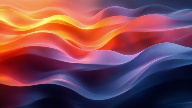Colorful abstract waves create a vibrant visual experience with flowing textures