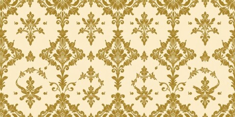 Intricate and elegant seamless damask wallpaper design, decorative, texture, ornate