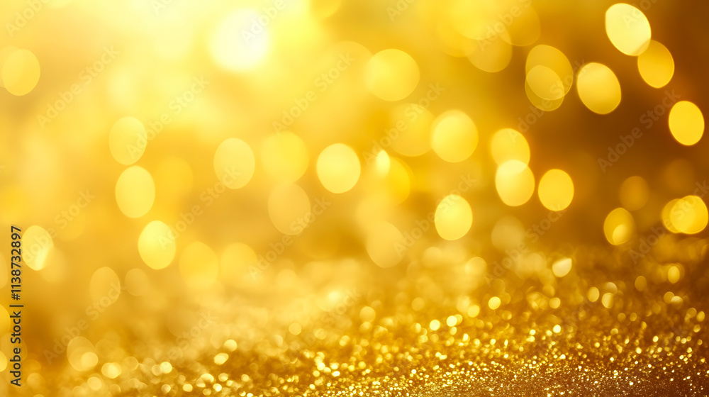 Poster a gold gradient background with a soft glow, ideal for design purposes.