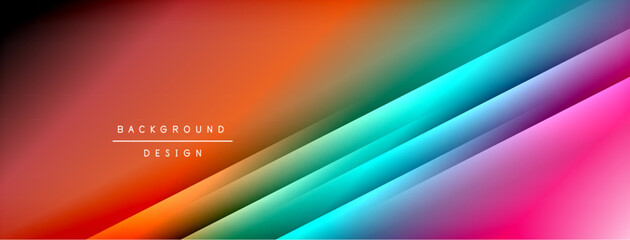 Dynamic shadow lines with gradient colors geometric background