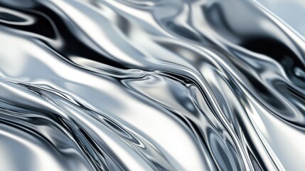 Silver liquid abstract shape wallpaper