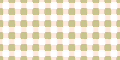 Retro geometric square wavy line seamless pattern. Minimalist abstract background, vector illustration